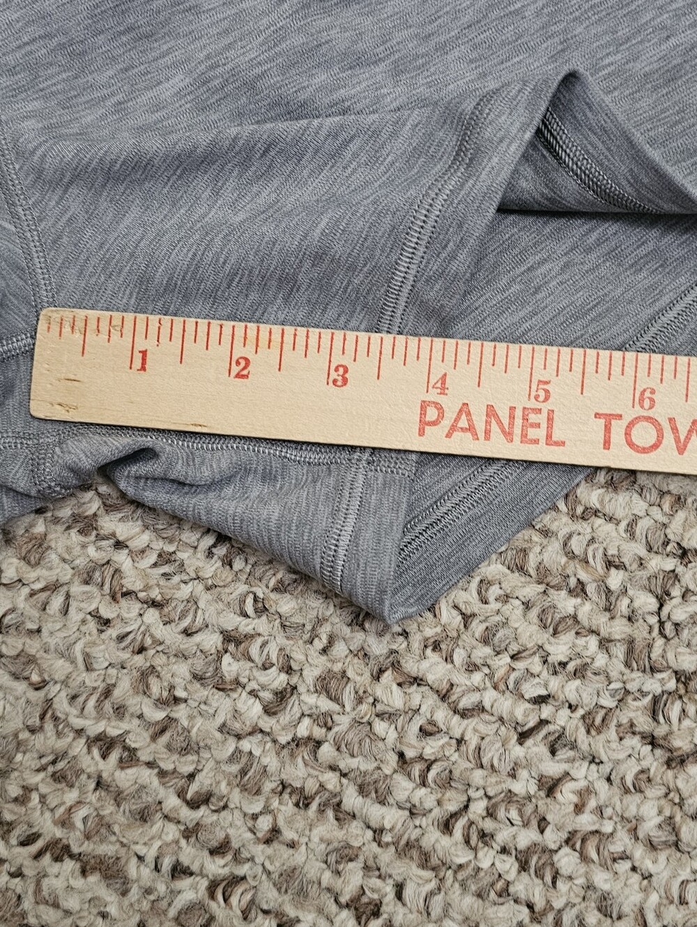 Lululemon Heather Grey High-Waist Athletic Shorts - Picture 5 of 6